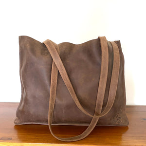 The Vext Leather Oversize Tote